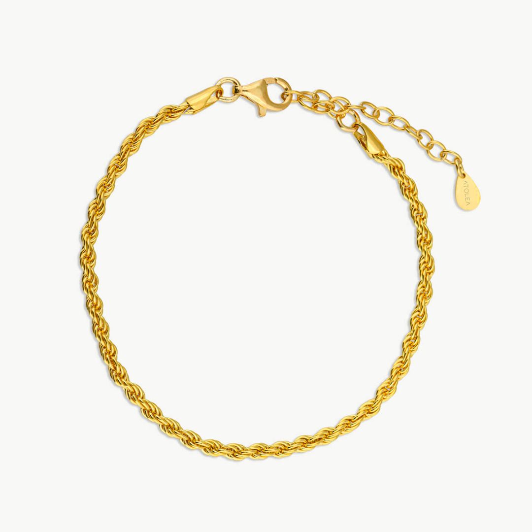 Calvi – Bracelet avec chaîne en or tressée