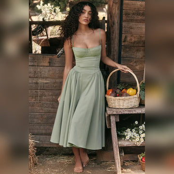 Diana - Robe Midi avec Corset