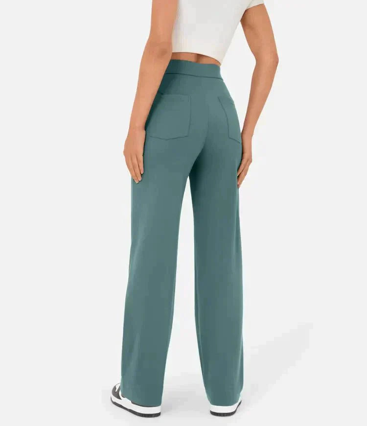 Gisela | Pantalon féminin alliant une taille haute à une grande élasticité