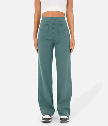 Gisela | Pantalon féminin alliant une taille haute à une grande élasticité