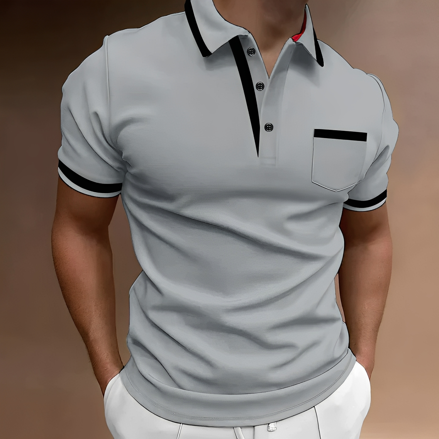 Geover - Polo décontracté à manches courtes pour homme