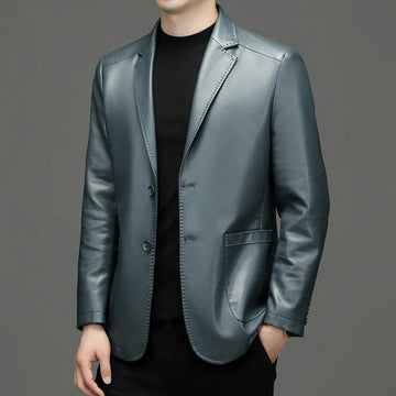 Blazer homme à col casual, deux boutons et poches