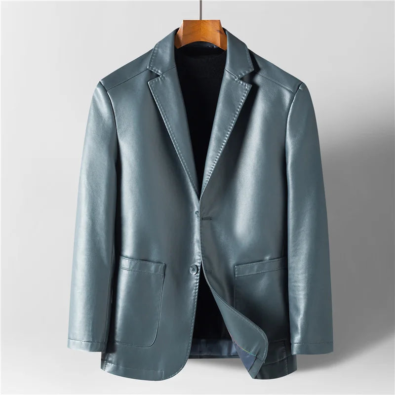 Blazer homme à col casual, deux boutons et poches