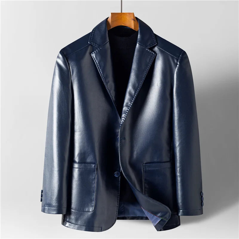 Blazer homme à col casual, deux boutons et poches
