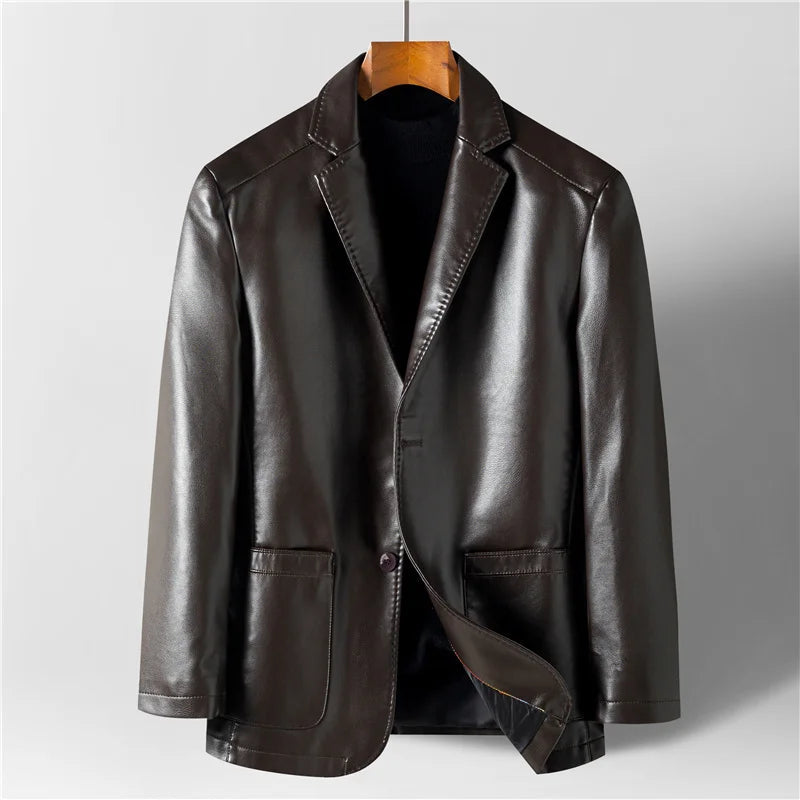 Blazer homme à col casual, deux boutons et poches
