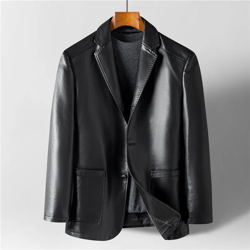 Blazer homme à col casual, deux boutons et poches