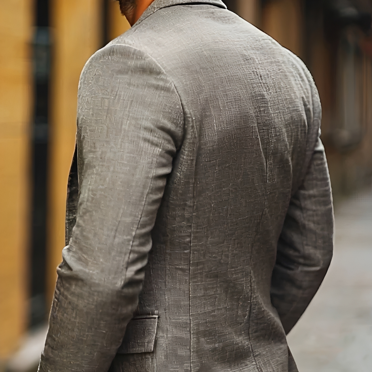 Blazer homme slim à revers à notch et fermeture deux boutons