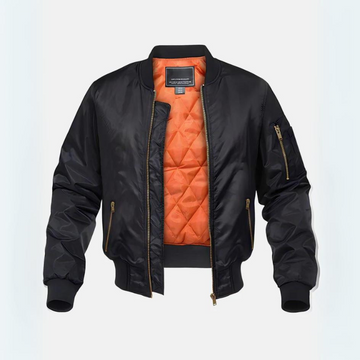 Blouson bomber homme matelassé - Zip, poignets côtelés, coupe décontractée