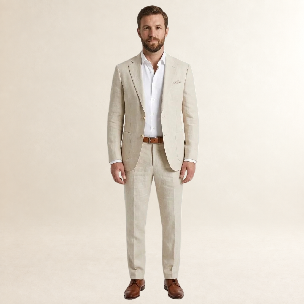 Costume homme coupe slim blazer et pantalon structurés