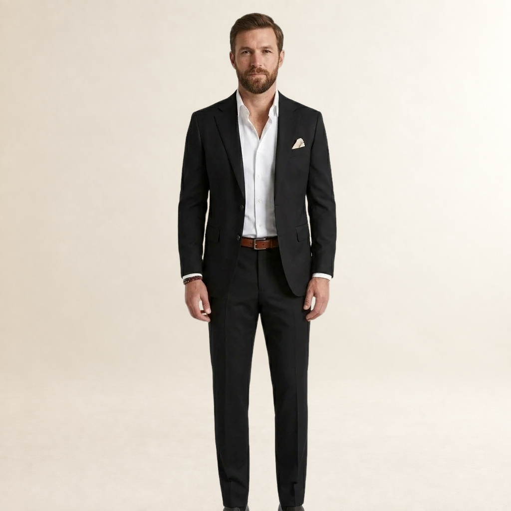Costume homme coupe slim blazer et pantalon structurés