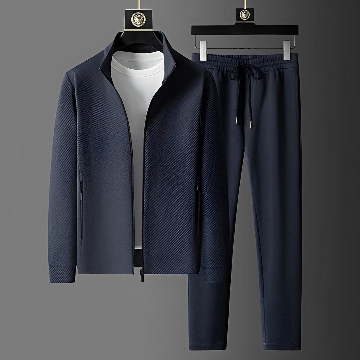 Ensemble survêtement homme à zip veste et pantalon avec poches