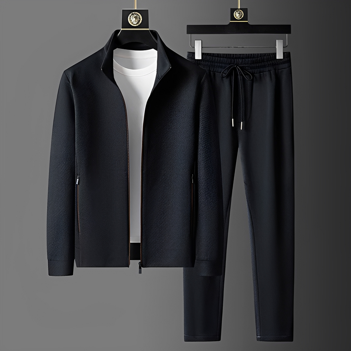 Ensemble survêtement homme à zip veste et pantalon avec poches