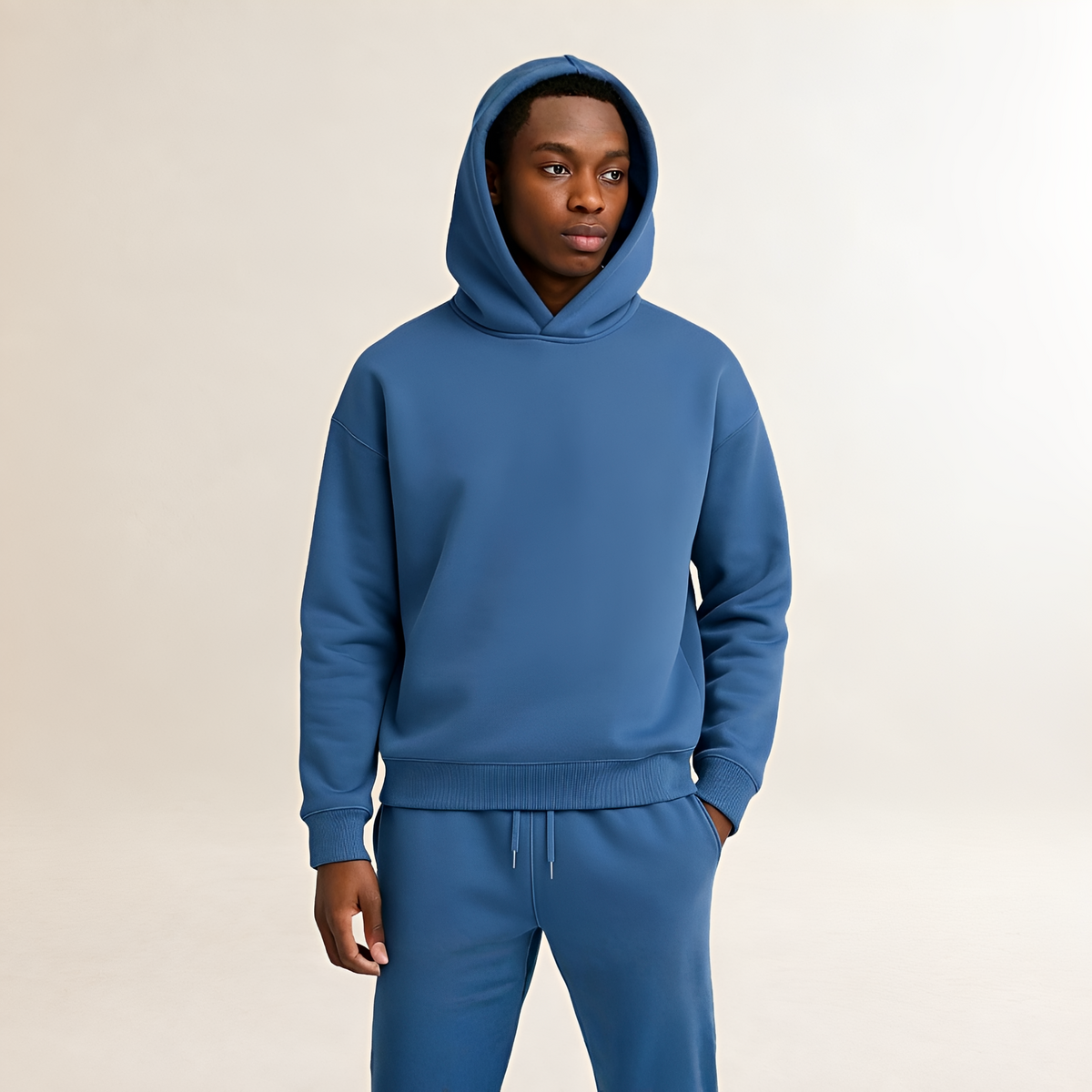 Ensemble sweat à capuche et joggeurs pour homme - Coupe oversize avec capuche ajustable