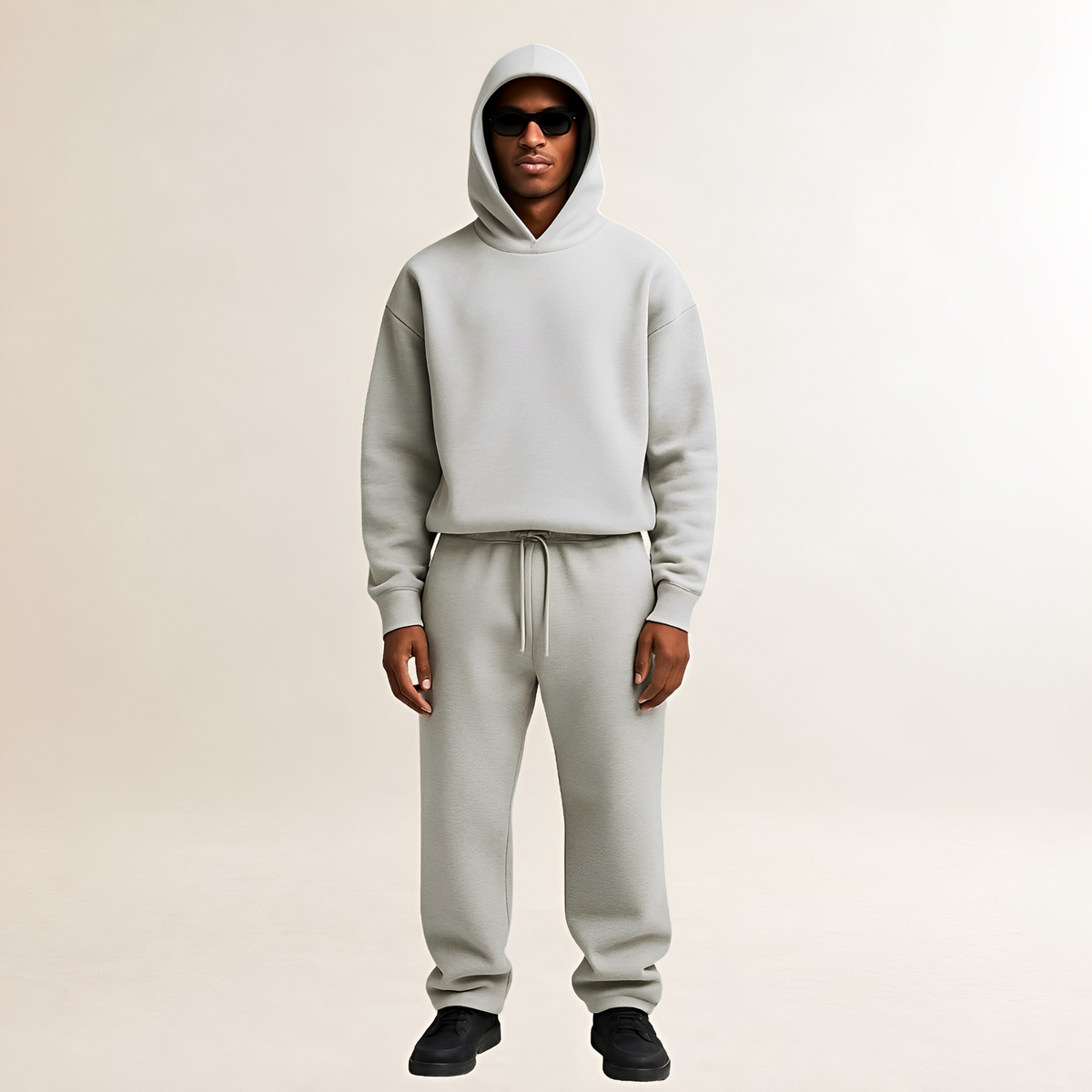 Ensemble sweat à capuche et joggeurs pour homme - Coupe oversize avec capuche ajustable