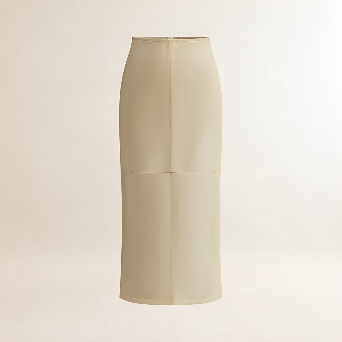 Jupe midi femme coupe slim taille haute design à panneaux