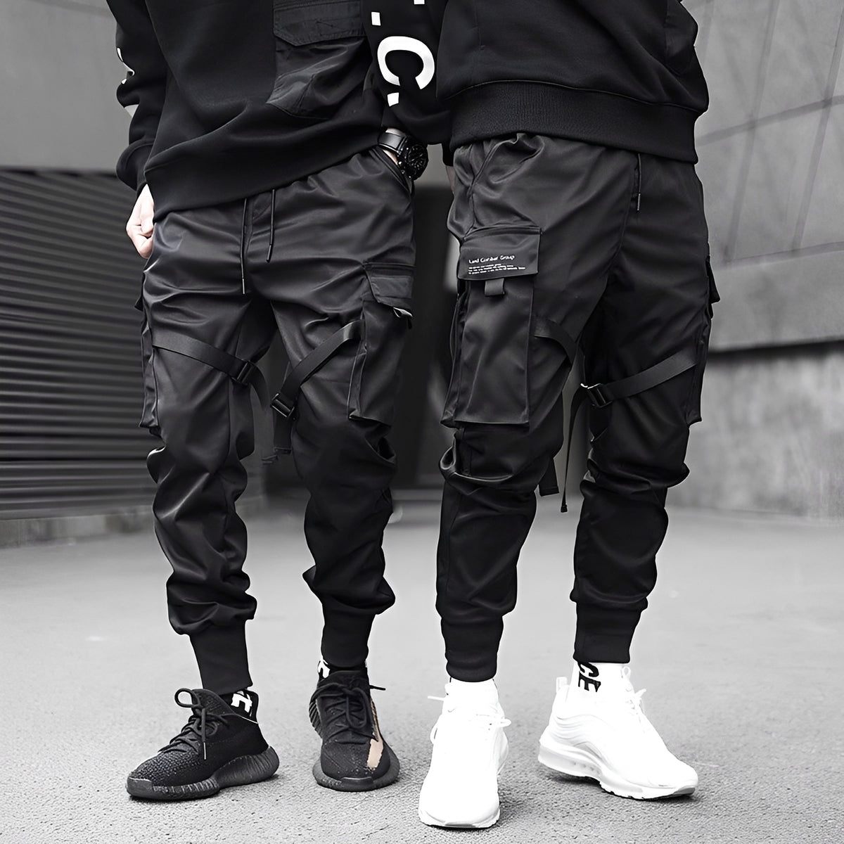 Pantalon cargo homme tactique avec poches multiples et réglables