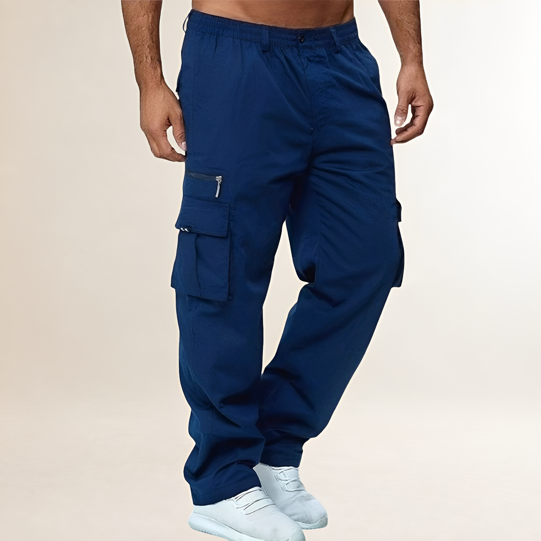 Pantalon cargo pour homme à coupe loose et multiples poches