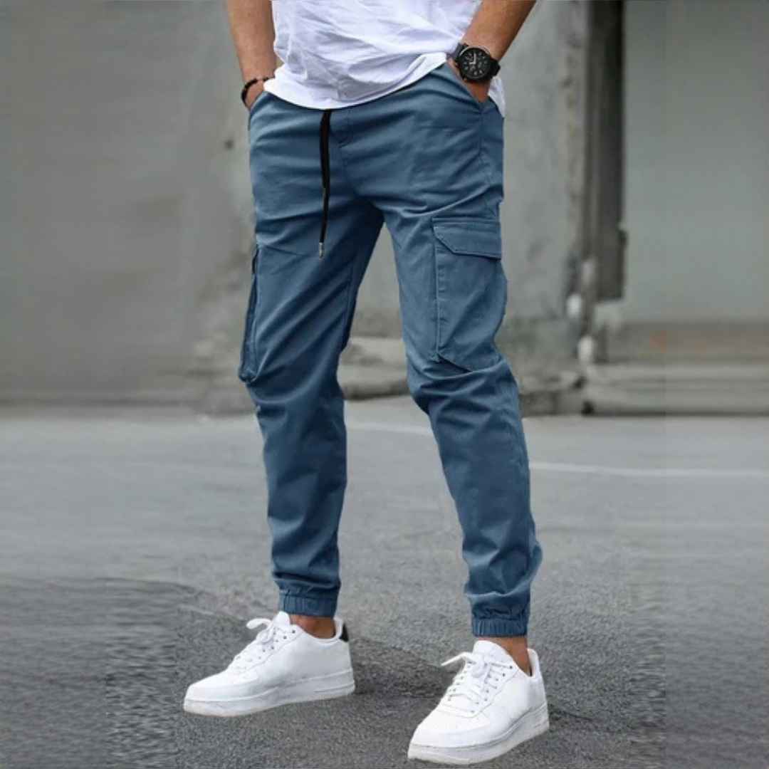 Pantalon cargo pour homme Slim - Poches cargos -- Jambes fuselées