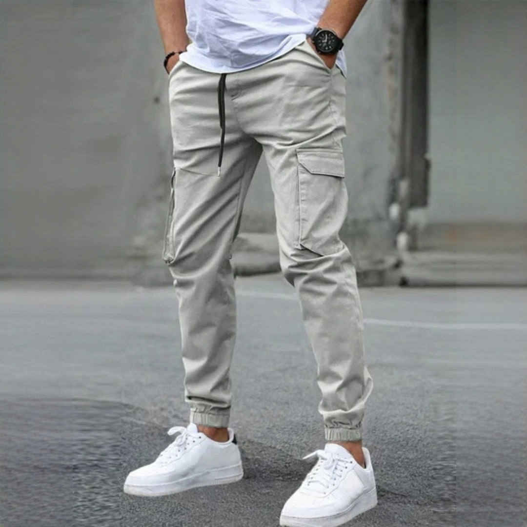Pantalon cargo pour homme Slim - Poches cargos -- Jambes fuselées