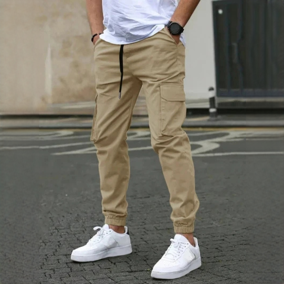 Pantalon cargo pour homme Slim - Poches cargos -- Jambes fuselées
