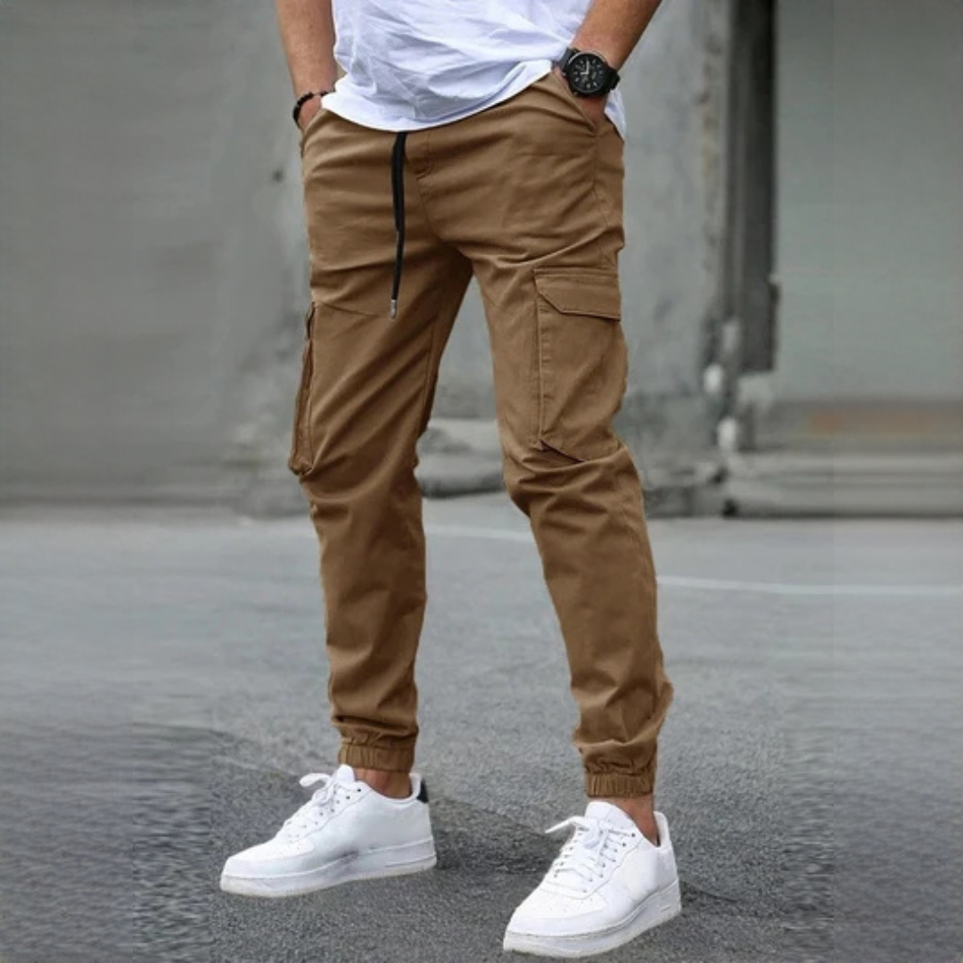 Pantalon cargo pour homme Slim - Poches cargos -- Jambes fuselées