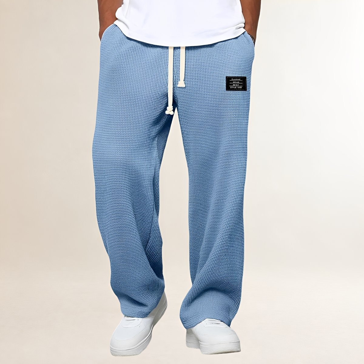 Pantalon de survêtement pour hommes - Cordons, coupe décontractée et style casual