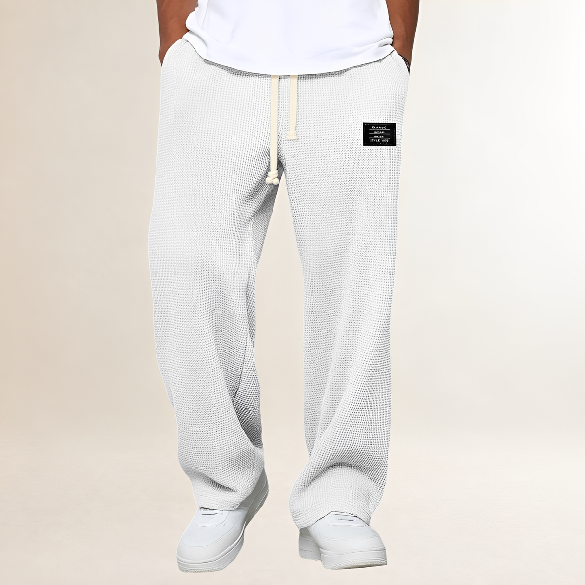 Pantalon de survêtement pour hommes - Cordons, coupe décontractée et style casual