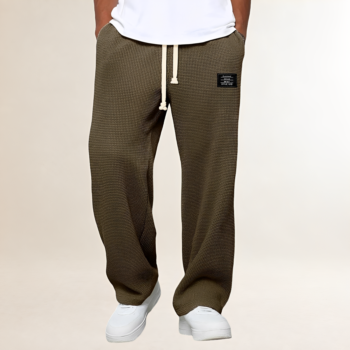 Pantalon de survêtement pour hommes - Cordons, coupe décontractée et style casual