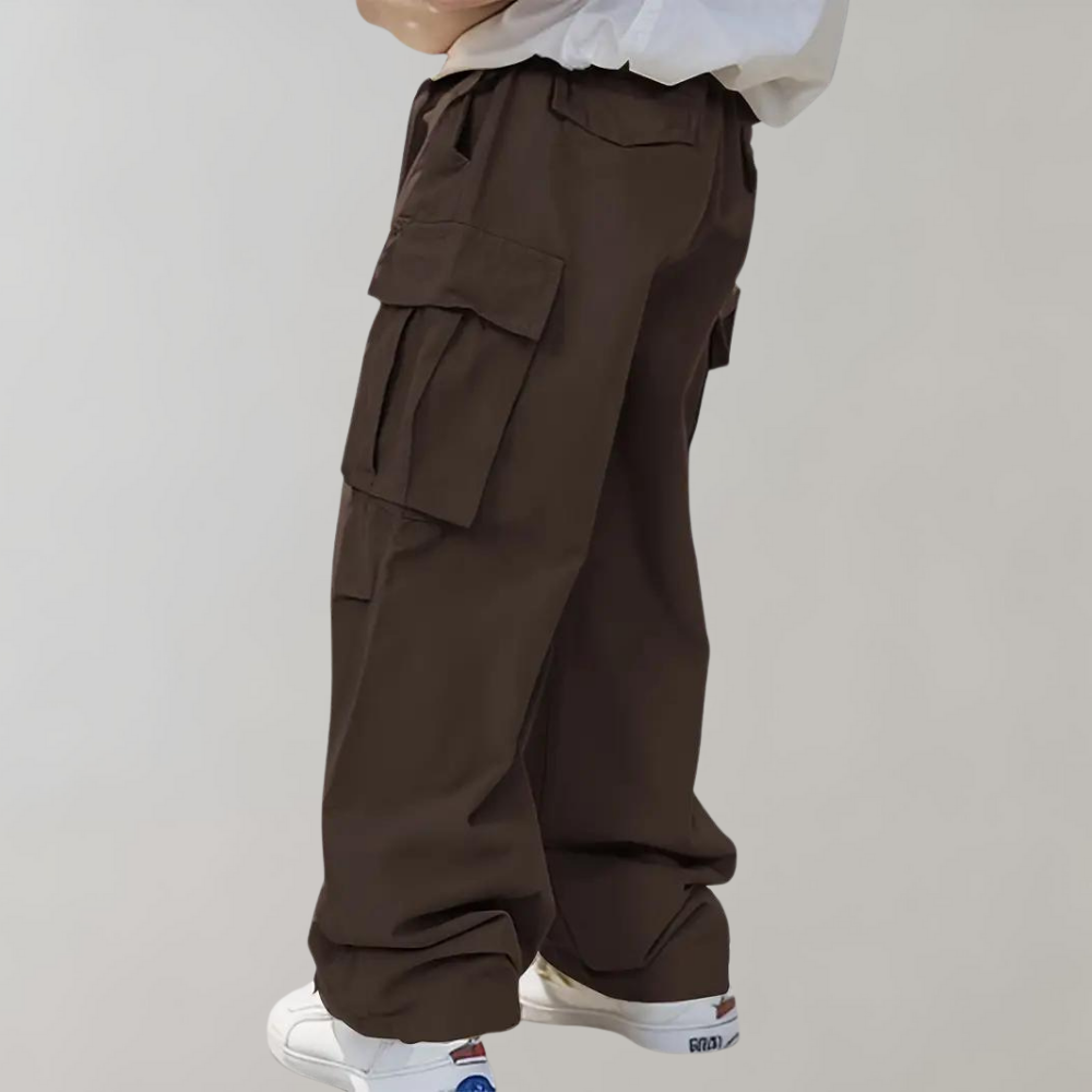 Pantalons cargo homme coupe ample avec multiples poches cargo