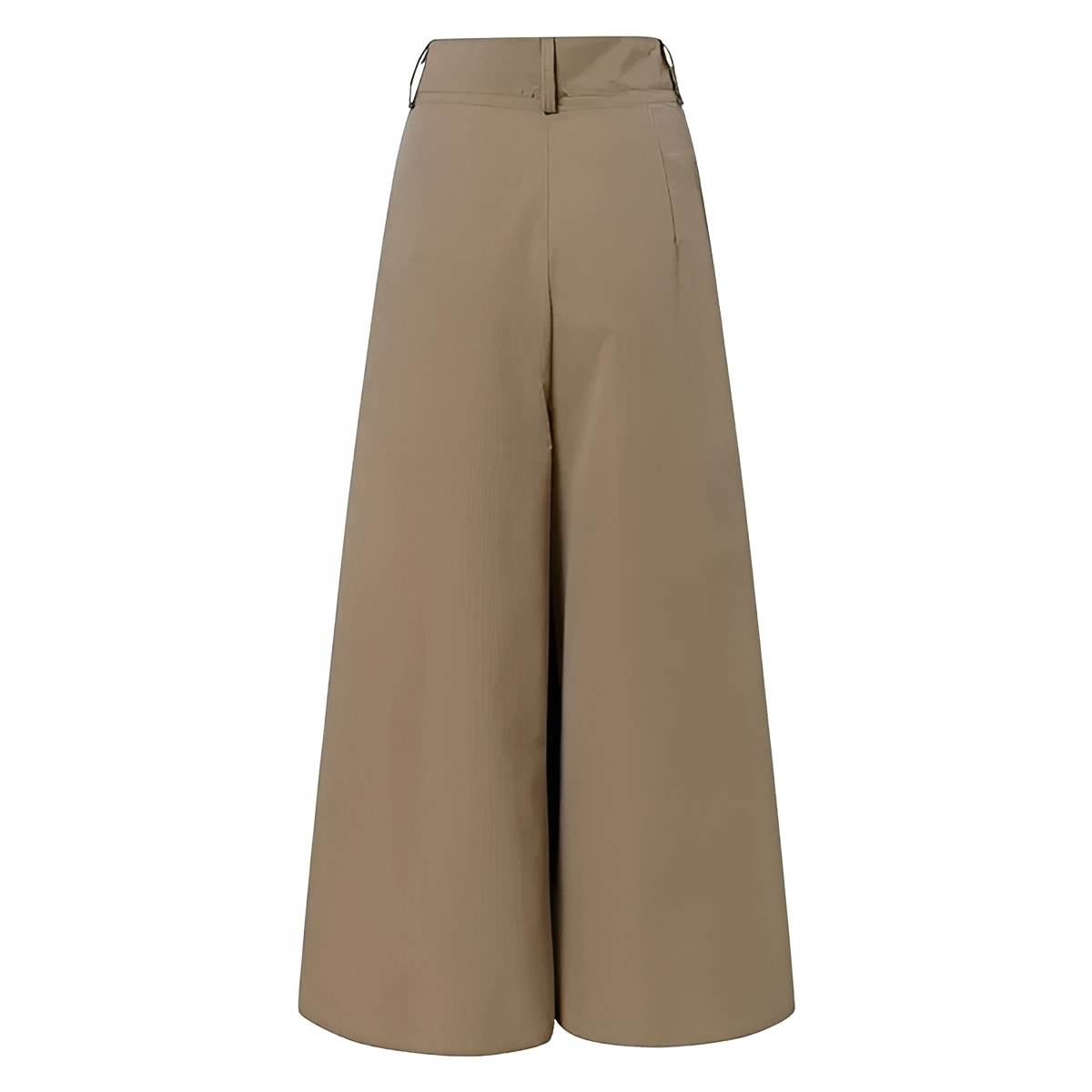 Pantalons femme à jambes larges taille haute plissés avec poches