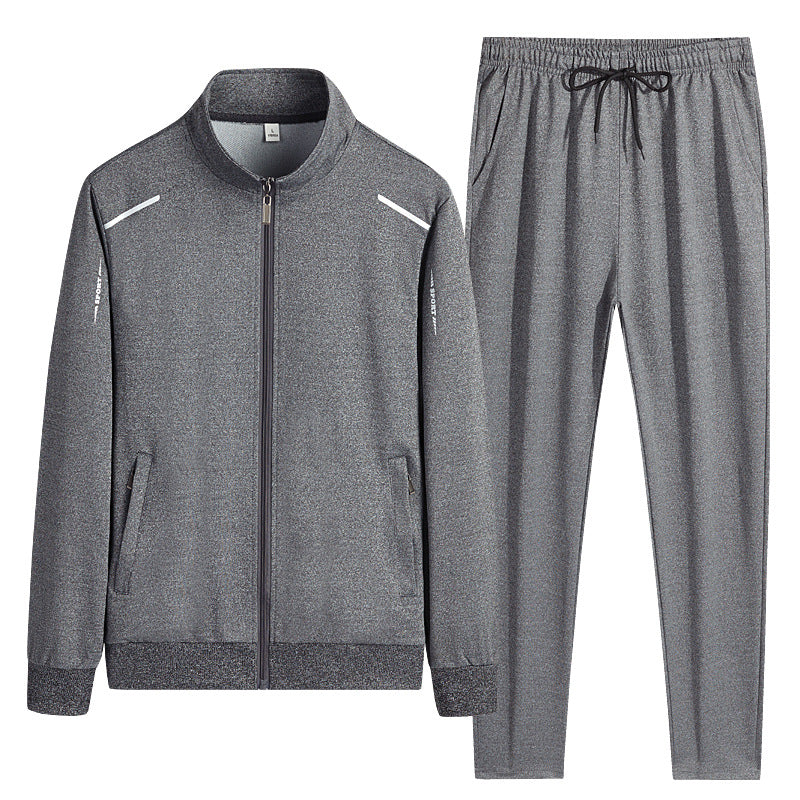 Survêtement homme sport à col montant et poches zippées - coupe régulière
