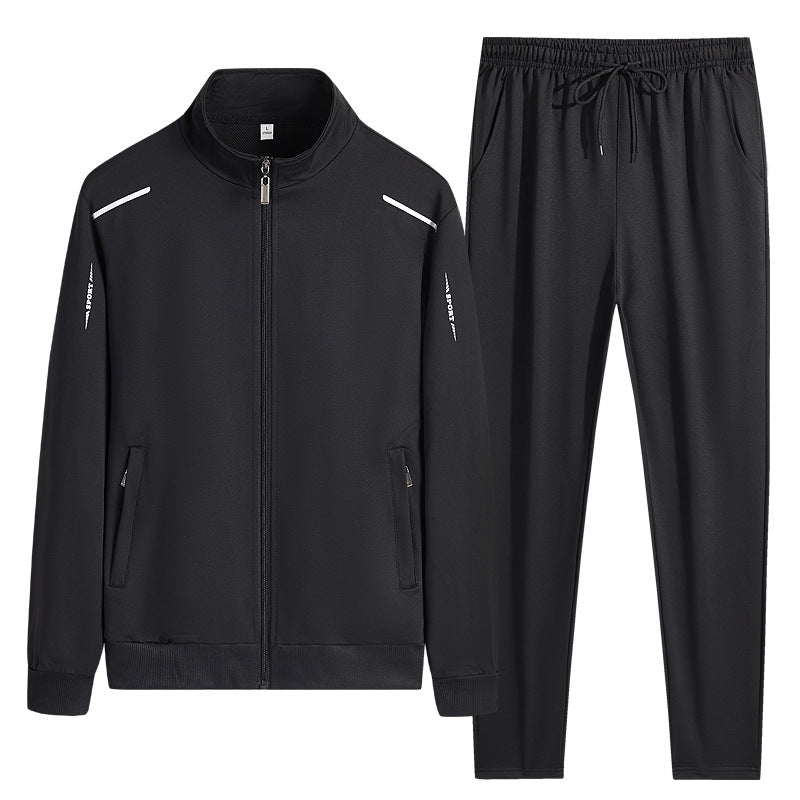 Survêtement homme sport à col montant et poches zippées - coupe régulière