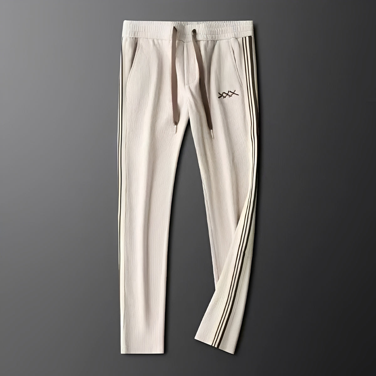 Survêtement pour homme - Veste zippée, pantalon à cordon, poignets côtelés