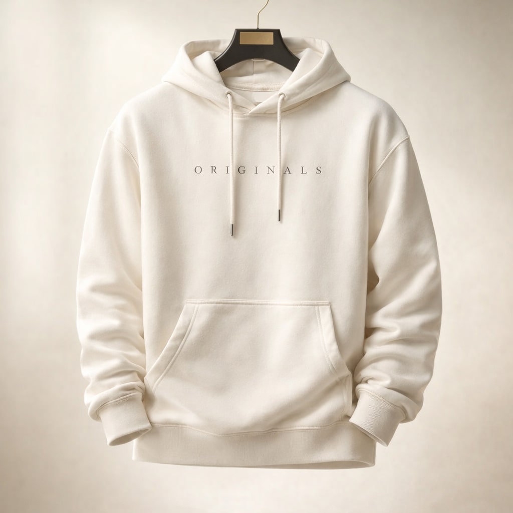 Sweat à capuche pour homme à cordon ajustable, poche kangourou frontale, coupe droite décontractée