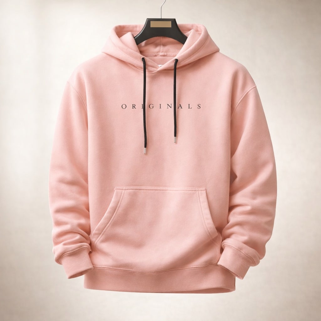 Sweat à capuche pour homme à cordon ajustable, poche kangourou frontale, coupe droite décontractée