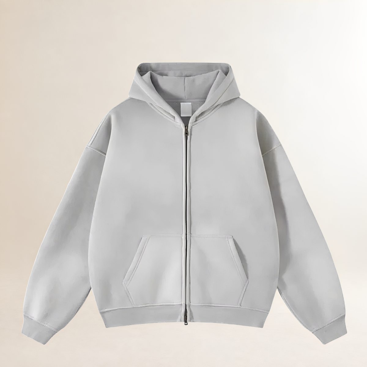 Sweat à capuche zippé homme coupe oversize à capuche chaude