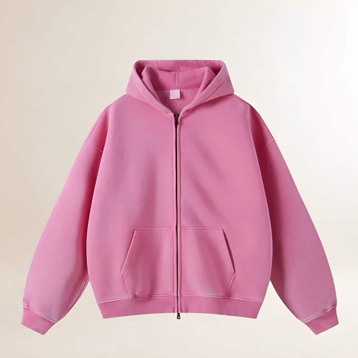 Sweat à capuche zippé homme coupe oversize à capuche chaude