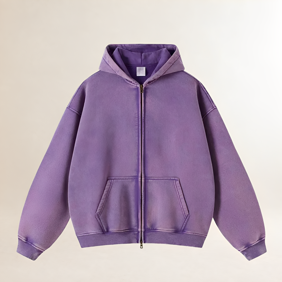 Sweat à capuche zippé homme coupe oversize à capuche chaude