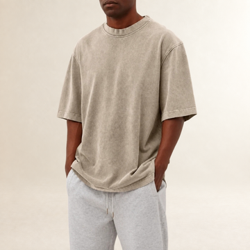 T-shirt pour homme coupe décontractée col rond manches courtes