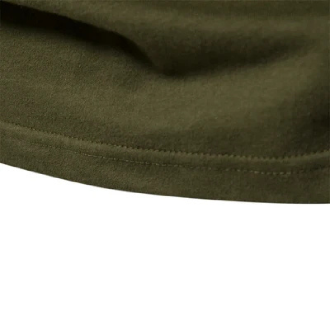 T-shirt raglan à manches longues pour hommes - manches contrastées, col ras du cou, coupe ajustée, logo poitrine