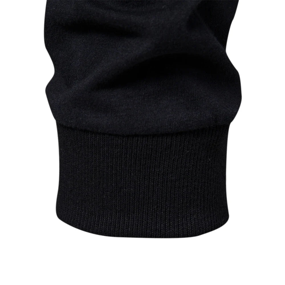 T-shirt raglan à manches longues pour hommes - manches contrastées, col ras du cou, coupe ajustée, logo poitrine