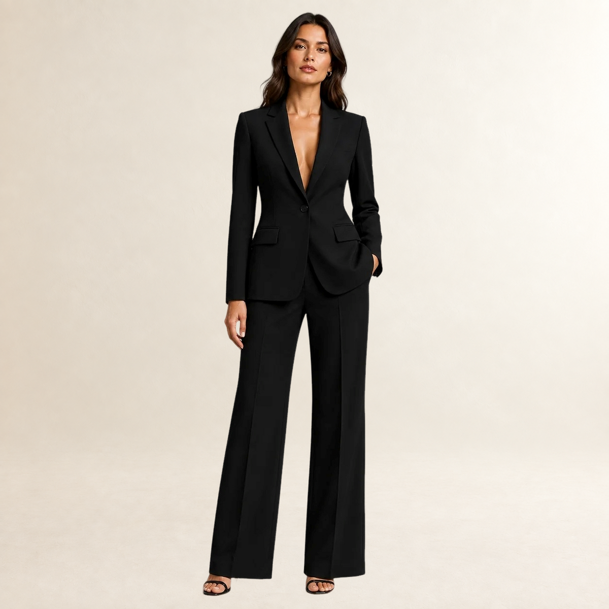 Tailleur pantalon et blazer pour femmes coupe structurée