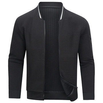 Blouson bomber matelassé à capuche et manches longues pour homme