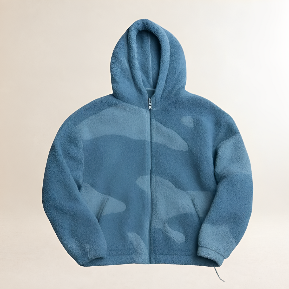 Veste à capuche zippée pour homme coupe décontractée style color block