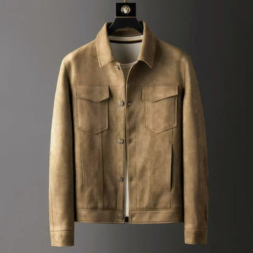 Veste homme décontractée à boutons avec poches poitrine coupe structurée