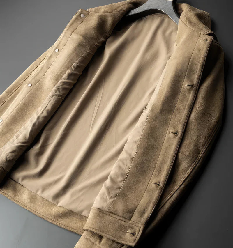 Veste homme décontractée à boutons avec poches poitrine coupe structurée