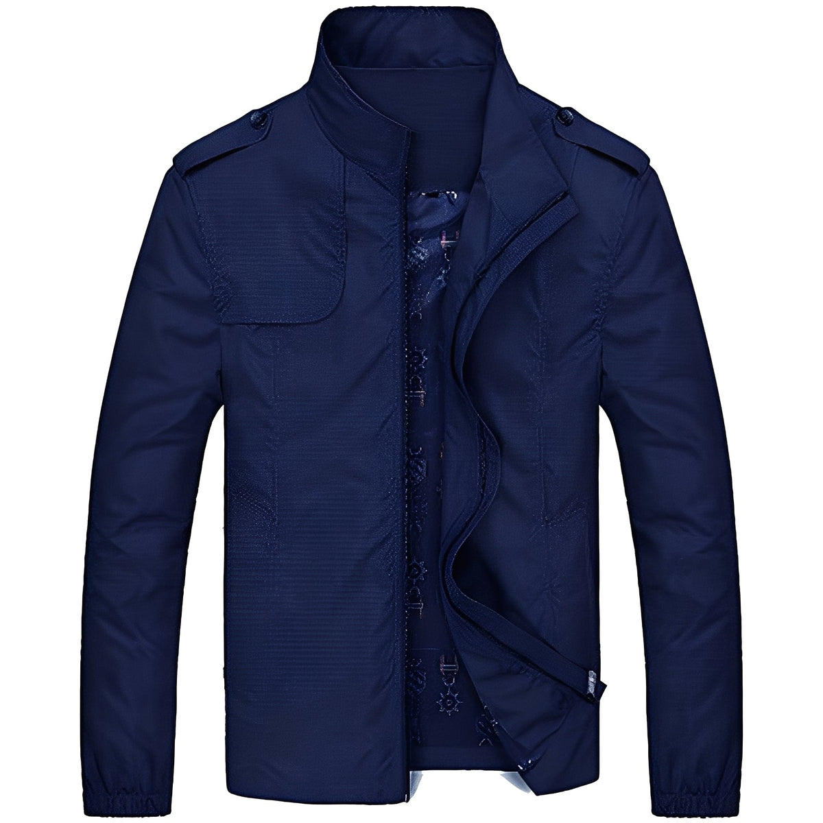 Veste homme légère à fermeture éclair, poches et coupe régulière