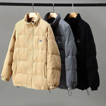 Veste matelassée pour homme coupe oversize fermeture à boutons