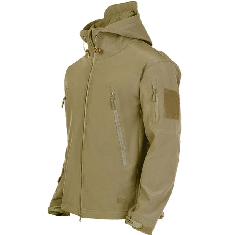 Veste d'extérieur pour homme avec capuche et poches zippées