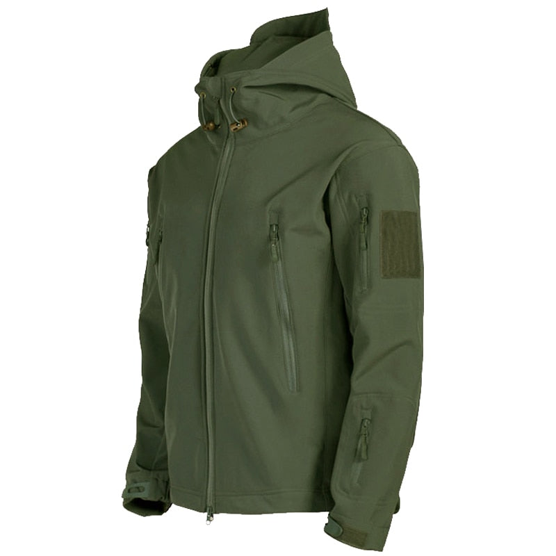 Veste d'extérieur pour homme avec capuche et poches zippées